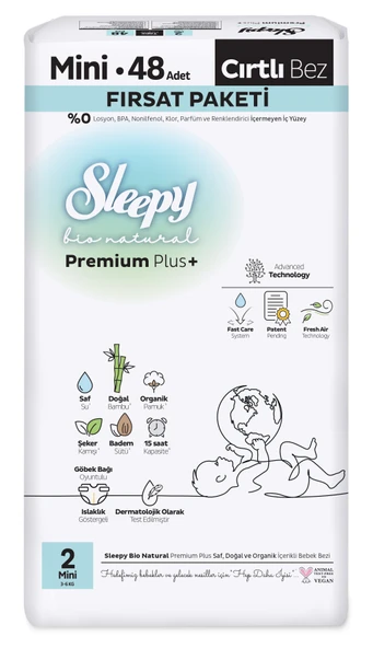 Sleepy Bio Natural Fırsat Paketi Mini (2) 48'li ürün görseli 1