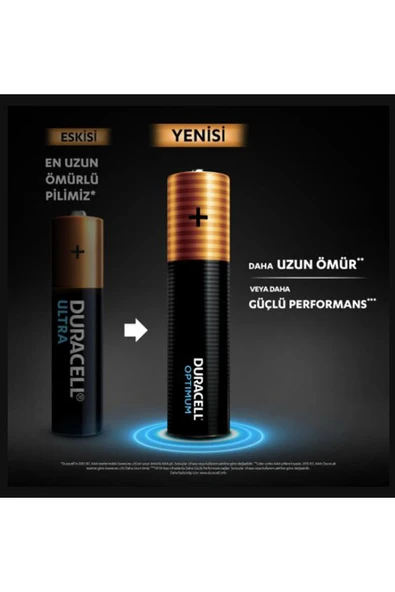 2 ADET Duracell Optimum İnce Pil 8'li - Resim 2