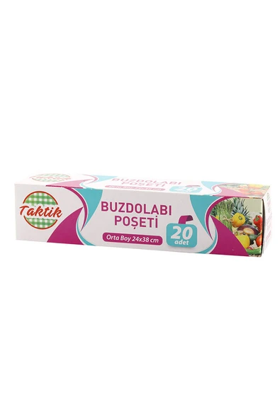 2 ADET Taktik Buzdolabı Poşeti Orta Boy 24*38 cm 20 Adet ürün görseli 1