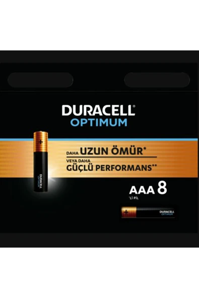 2 ADET Duracell Optimum İnce Pil 8'li ürün görseli 1