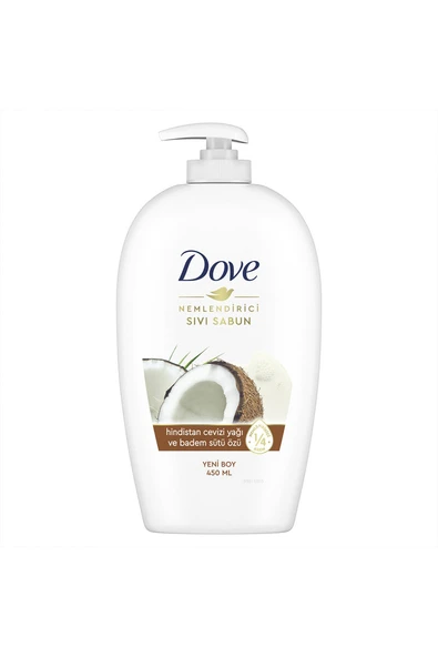 2 ADET Dove Sıvı Sabun Hindistan Cevizi Badem Sütü 450 ml ürün görseli 1