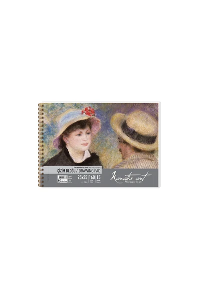 4 ADET Karatis Art 160Gr 25*35 15 Yp. Spiralli Çizim Blok ürün görseli 1