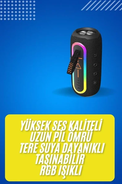 Bluetooth Hoparlör Usb Şarjlı Uzun Pil Ömrü Android Ve İos Uyumlu Renkli ürün görseli 1