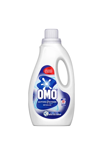 4 ADET Omo Sıvı Çamaşır Deterjanı Active Oxygen 30 Yıkama 1500 ml ürün görseli 1