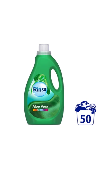 3 ADET Rinso Sıvı Bakım Deterjanı Aloe Vera 50 Yıkama 2500 ml ürün görseli 1
