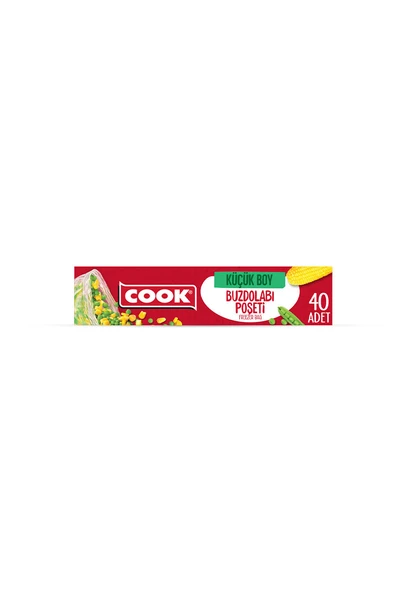 4 ADET Cook Buzdolabı Poşeti Küçük boy 20X30 Cm 40 Yaprak ürün görseli 1
