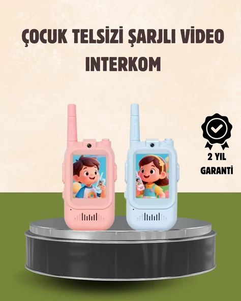 Görüntülü Walkie Talkie Çocuklar İçin Video İnterkomlu Oyuncak ürün görseli 1