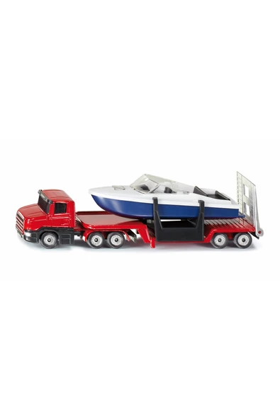 3 ADET Siku Low Loader With Boat 1613 ürün görseli 1