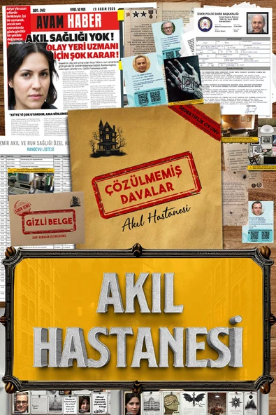 4 ADET Çözülmemiş Davalar Akıl Hastanesi CDL06 ürün görseli 1