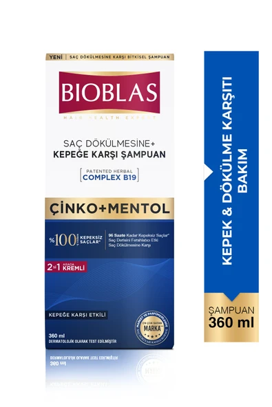 4 ADET Bioblas Saç Dökülmesine Karşı Şampuan 360 Ml Kepek Önleyici ürün görseli 1