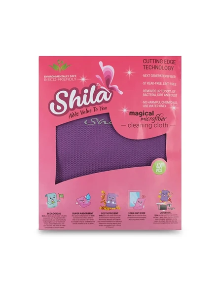 4 ADET Shila Mikrofiber Temizlik Bezi 4'lü ürün görseli 1
