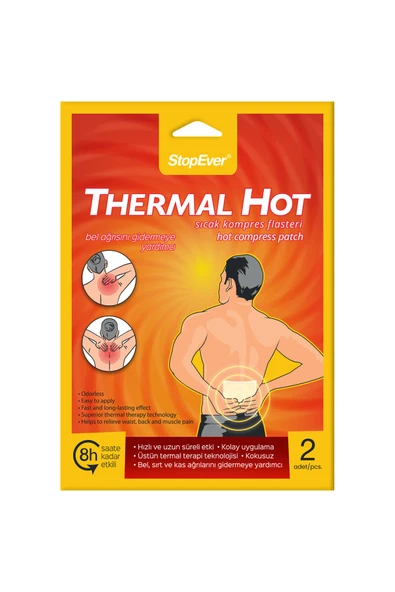 4 ADET Stopever Thermal Hot Sıcak Terapi Plasteri 2'li ürün görseli 1