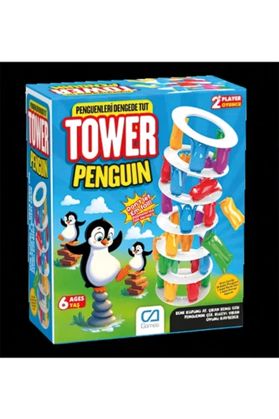 4 ADET Penguen Tower Kutulu Oyun CA Games ürün görseli 1