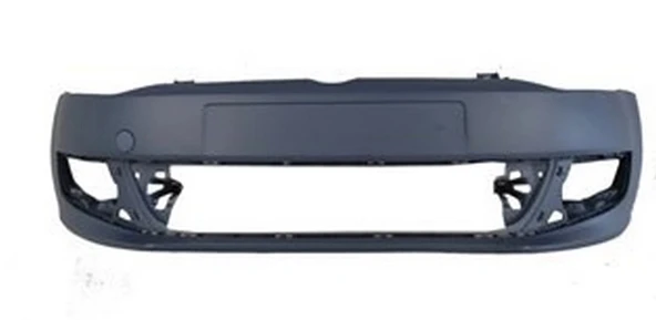Volkswagen Polo 6 2010-2014 Ön Tampon Siyah (Sis - Panjur Delikli - Far Yıkama Deliksiz Bfn) (Adet) (Oem No:6R0807221Rgr ürün görseli 1