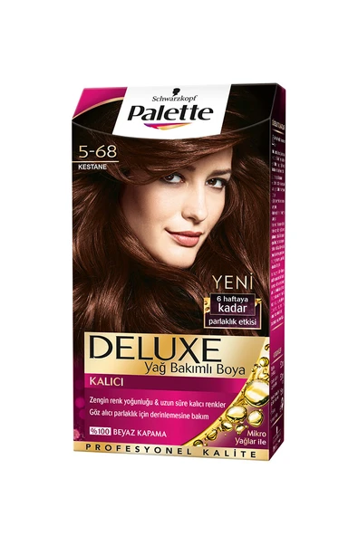 4 ADET Palette Saç Boyası 5-68 Kestane ürün görseli 1