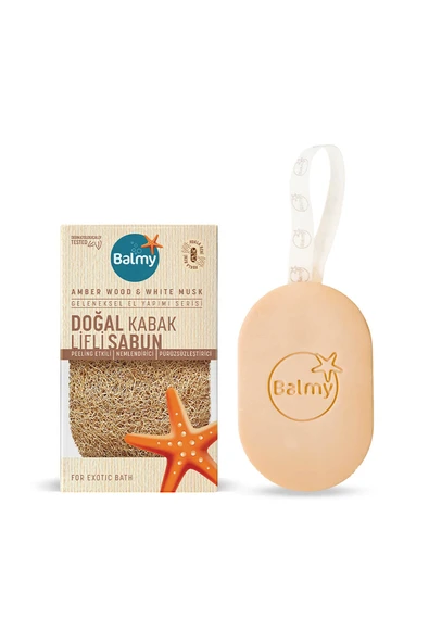3 ADET Balmy Sabunlu Lif Amber Wood & White Musk ürün görseli 1