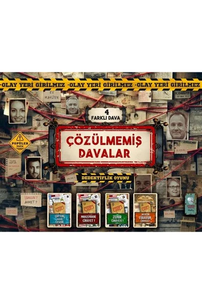 4 ADET Çözülmemiş Davalar Set 01 ürün görseli 1