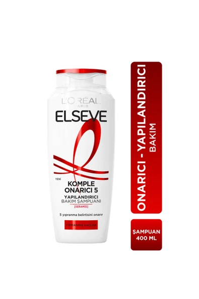 3 ADET Elseve Komple Onarıcı Şampuan 400 ml ürün görseli 1