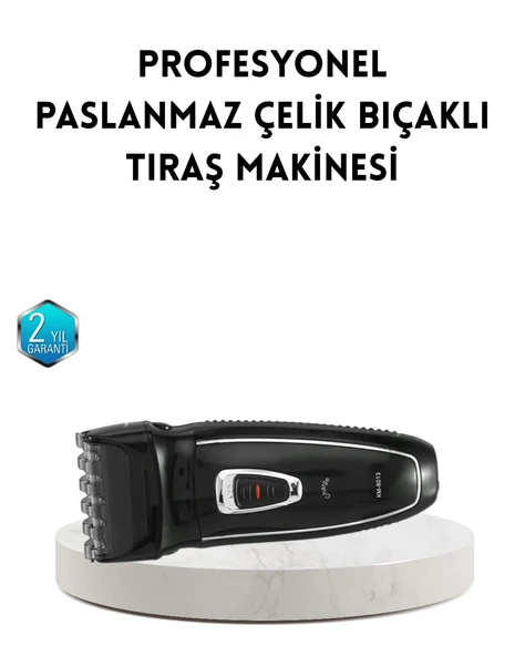 Unisex Şarjlı Saç Ve Sakal Kesme Makinesi - Sessiz Motor, 1-12 Mm Ayarlanabilir Başlık ürün görseli 1