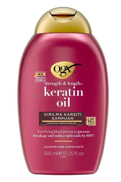 2 ADET Ogx Keratin Oil Şampuan 385 ml ürün görseli 1