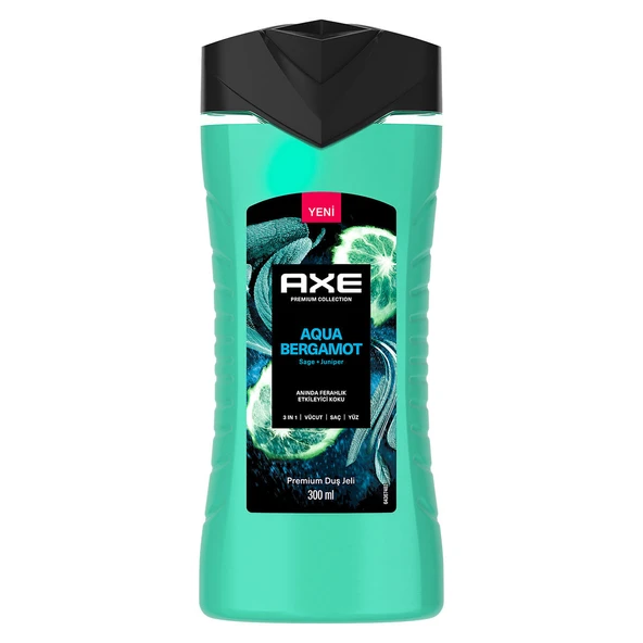 2 ADET Axe Duş Jeli 3in1 Aqua Bergamot 300 ml ürün görseli 1