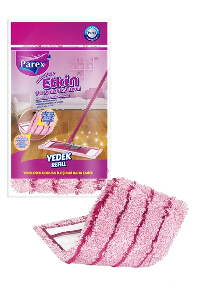 2 ADET Parex Mikrofiber Pratik Etkin Paspas Yedek Mop ürün görseli 1