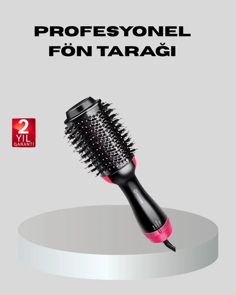 1200w Fön Tarağı - 3 Isı Ayarı, Negatif İyonlu, Hızlı Ve Pürüzsüz Sonuç ürün görseli 1