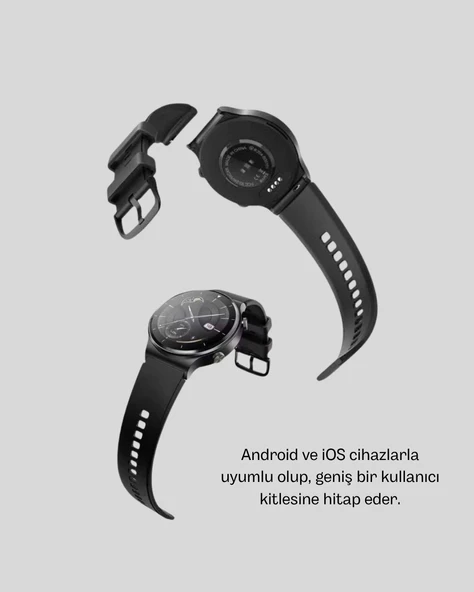 Kablosuz Şarjlı Bluetooth Görüşmeli Akıllı Saat - Android & İos Uyumlu - Resim 3