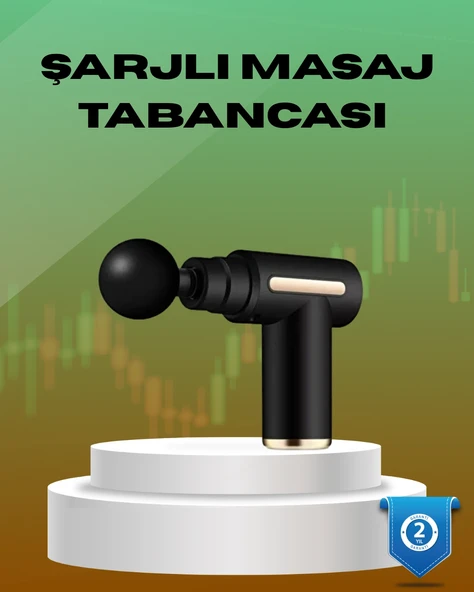 6 Kademeli Kas Masaj Tabancası 4 Başlıklı Güçlü Sessiz Sporcu Masaj Cihazı Şarjlı ürün görseli 1
