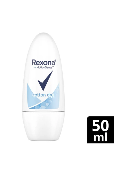 3 ADET Rexona Roll-On Cotton Dry Kadın 50 ml ürün görseli 1