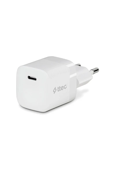 2 ADET ttec 2SCP03B SmartCharger 30W PD USB-C Seyahat Hızlı Şarj Aleti Beyaz ürün görseli 1