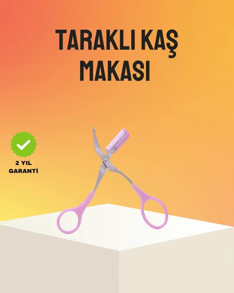 Kaş Düzeltme Makası Taraklı - Profesyonel Ve Pratik Kaş Bakımı ürün görseli 1
