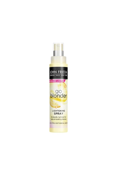 3 ADET John Frıeda Sheer Blonde Go Blonder Sarı Saçlara Özel Renk Açıcı Sprey ürün görseli 1