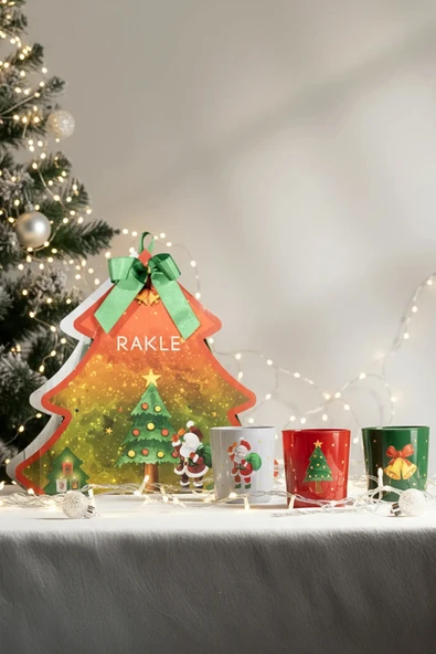 2 ADET Rakle Bells 3'lü Mum Seti 120 gr - Resim 2