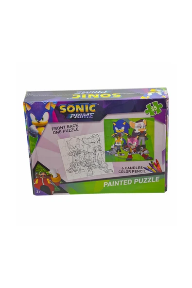 2 ADET Sonic Boyamalı Puzzle ürün görseli 1