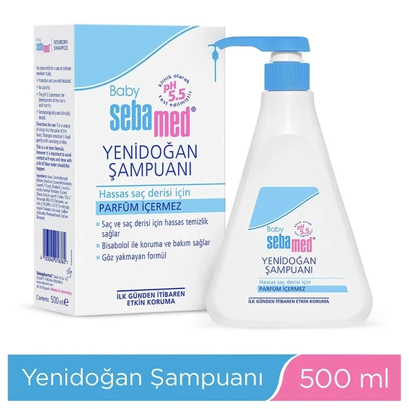 2 ADET Sebamed Yeni Doğan Şampuan 500ML ürün görseli 1