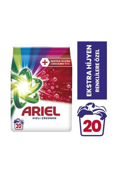 4 ADET Ariek Oxi Toz Deterjan 3 kg Renkliler ürün görseli 1