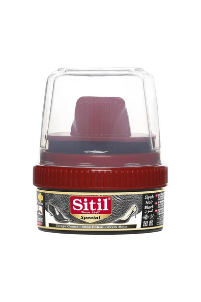 Sitil Ayakkabı Boyası Krem Premium 100 g Siyah ürün görseli 1