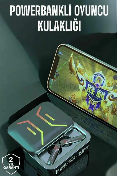 Powerbankli Bluetooth Kulaklık Yüksek Ses Kaliteli Kablosuz ürün görseli 1