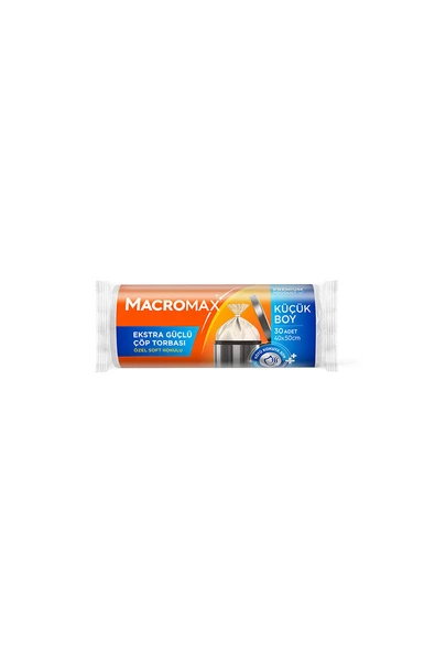 4 ADET Macromax Extra Güçlü Çöp Torbası Küçük Boy 30'lu ürün görseli 1
