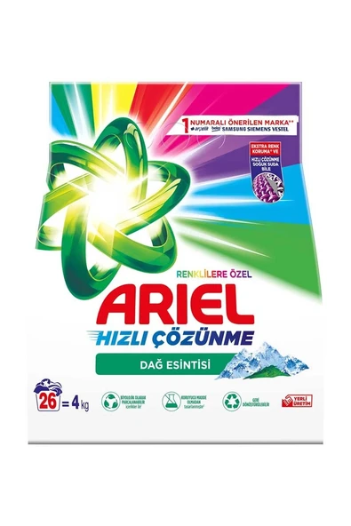 Ariel Çamaşır Deterjanı 4 kg Renkliler - Resim 2