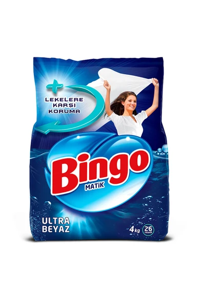 Bingo Çamaşır Deterjanı 4 kg Ultra Beyaz ürün görseli 1