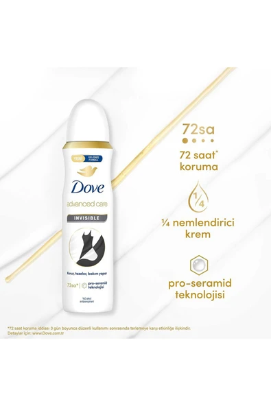 Dove Deodorant Invisible Dry Sprey Kadın 150 ml ürün görseli 1