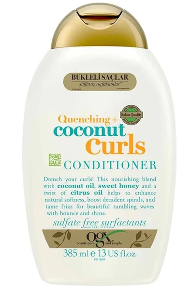4 ADET Ogx Coconut Curls Saç Kremi 385 ml ürün görseli 1