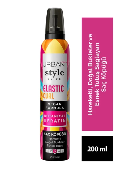 Urban Care Style G. Elastic Curl Esnek Tutuş Saç Köpüğü 200 ml ürün görseli 1
