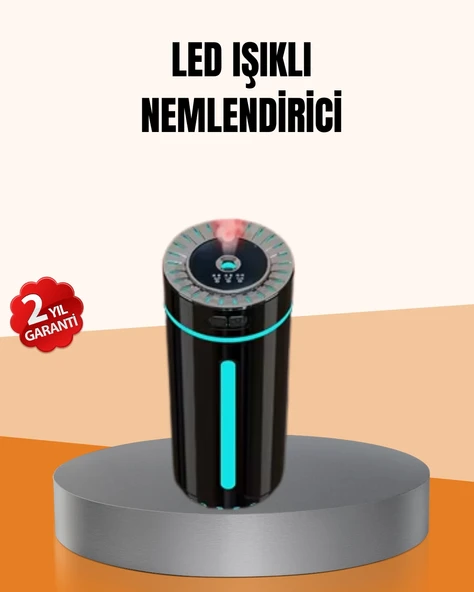 Ultrasonik Nemlendirici Led Işıklı Aromaterapi Difüzör Sessiz Çalışma ürün görseli 1