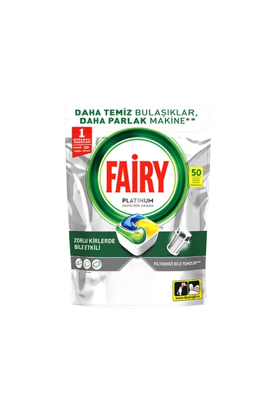 4 ADET Fairy Bulaşık Makinesi Tableti Platinum 50'li ürün görseli 1