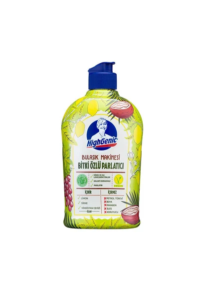 Highgenic Bulaşık Makinesi Parlatıcı Bitki Özlü 500 ml ürün görseli 1
