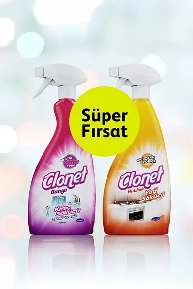 Diversey Clonet Banyo ve Mutfak Sprey 2'li ürün görseli 1