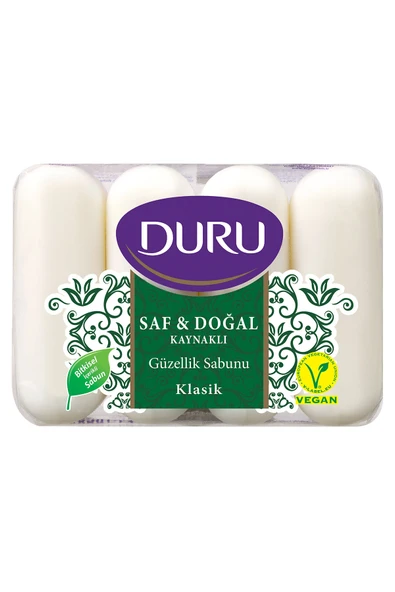 4 ADET Duru Güzellik Sabunu Saf&Doğal 4x70 g Klasik ürün görseli 1